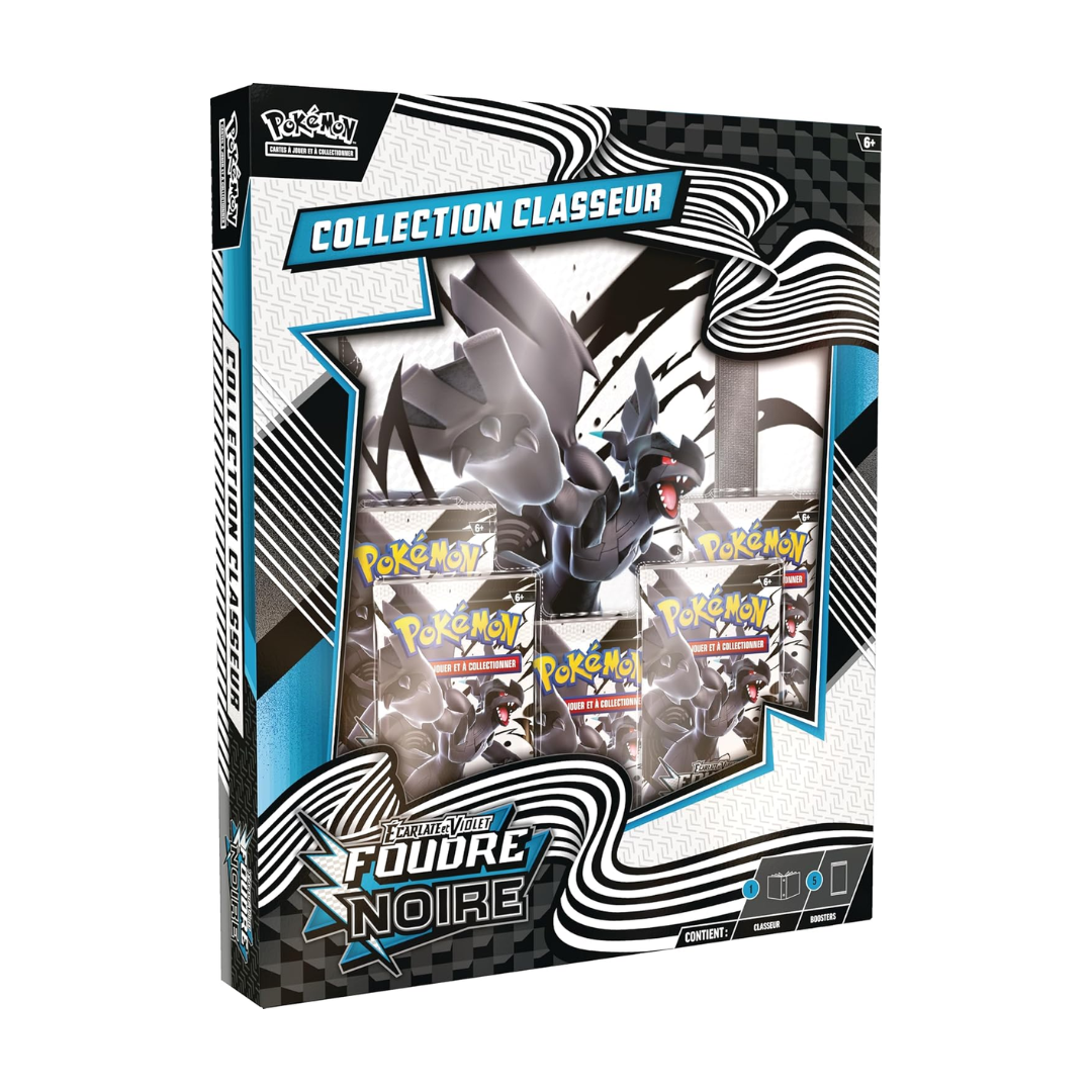 Collection classeur  – Foudre Noire (classeur Zekrom et 5 boosters)