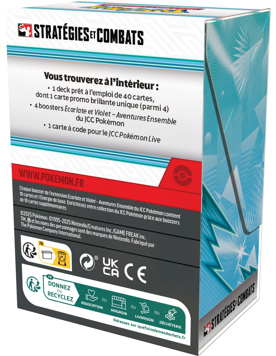 Boîtier Stratégies et Combats Écarlate et Violet – Aventures Ensemble